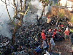 KEBAKARAN Pos Lantas Sukoharjo, BB Sepeda Motor Puluhan Tahun Hangus, Polisi: Tak Diambil Pemilik