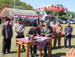Kapolres Rembang Hadir di Lapangan Pallapa Pamotan untuk Pembukaan TMMD Sengkuyung Tahap II TA. 2023