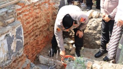Kapolres Rembang Letakan Batu Pertama Pembangunan Mushola Polsek Lasem
