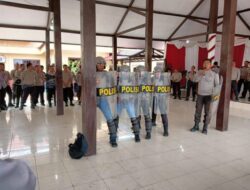 Persiapan Hadapi Pemilu Serentak 2024, Polres Lamandau Gelar Latih Dalmas