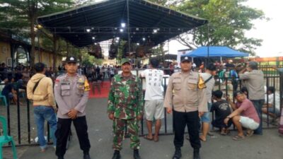 Antisipasi Terjamin, Polsek Margorejo Berjaga Rapi saat Lomba Kicau Burung VR43 Team