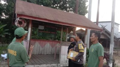 Bhabinkamtibmas Polres Lamandau Tingkatkan Peran Satkamling dengan Latihkan Katpuan