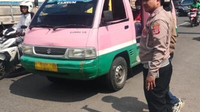 Polsek Antapani, Berikan Pelayanan Kelancaran Lalulintas Pengguna Jalan Siang Hari