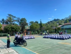 Kunjungi Sekolah, Satlantas Polres Banjarnegara Sosialisasi Operasi Patuh Candi