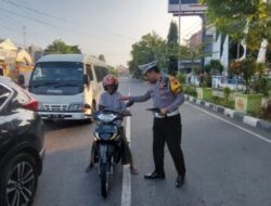 Ops Patuh Candi 2023, Satlantas Polres Rembang Sosialisasikan Lewat Leaflet