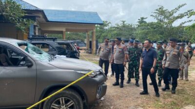 Patroli Terpadu Kapolda Kalteng Bersama Danrem Usai Unras Anarkis di PT BJAP Seruyan