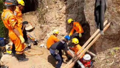 Pekerja Bangunan Meninggal Tertimbun Tanah Longsor di Gatot Subroto Semarang