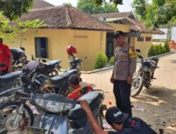 Pengecekan Kendaraan Dinas di Polsek Pamotan oleh Bag Log Polres Rembang