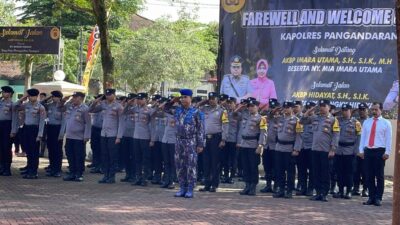 Penggelaran Welcome and Farewell Parade Pejabat Kapolres Pangandaran