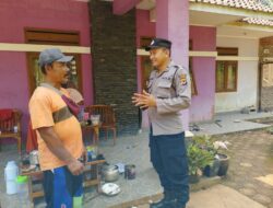 Polisi RW, Aipda Yusuf Silaturahmi Kamtibmas ke Rw Dusun Hilir Salakaria Sukadana