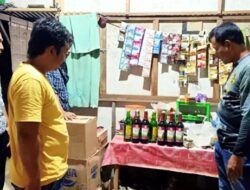 Polres Rembang Temukan Puluhan Botol Miras di Sejumlah Warung