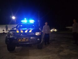 Polres Tasikmalaya Kabupaten, Antisipasi Tindak Pidana, Polsek Cibalong Gelar Patroli Blue Light