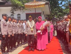 Penggelaran Upacara Farewell Parade Kapolres Pangandaran