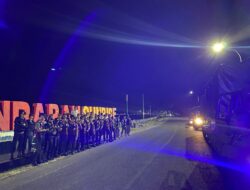Raymas Satsabhara Polres Pangandaran Laksanakan Patroli Blue Light
