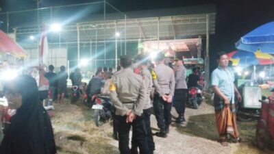 Pengamanan Dangdut di Mojolawaran, Wakapolsek Gabus Sampaikan Himbauan