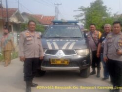 Sasar Lokasi Umum, Anggota Polsek Banyusari Gencar Patroli Wilkum Karawang