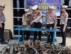 Polres Batang musnahkan 364 knalpot brong