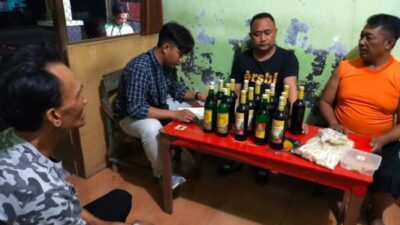 Satresnarkoba Polres Rembang Kembali Amankan 43 botol Miras di Sejumlah Warung & Warkop