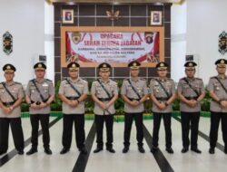 Sertijab Dipimpin Kapolda Kalteng, Empat Pejabat Utama Resmi Berganti