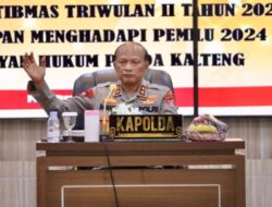 Siap Amankan Pemilu 2024, Polda Kalteng Gelar Operasional Harkamtibmas