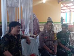 Sinergitas Polsek Panjalu sdan TNI Monitoring Kegiatan Hajatan Warga