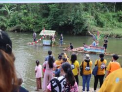 Perayaan Festival Balayah Lanting, Wakapolres Lamandau Susur Sungai Delang