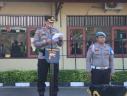 Wakapolres Rembang Memimpin Apel Gelar Pasukan Ops Patuh Candi 2023
