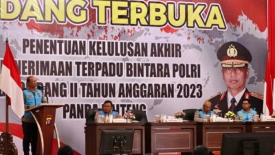 Transparan, 660 Peserta Lolos Seleksi Bintara TA 2023 Polda Kalteng