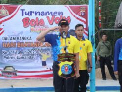 Turnamen Voli Polres Lamandau Meriahkan HUT Bhayangkara 77