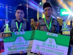 Ukir Prestasi, 2 Personel Polda Kalsel Sabet Juara 1 dan 2 di MTQ Tingkat Provinsi