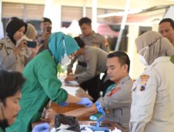 Anggota Polres Pemalang Ikuti Tes Skrining Diabetes Militus dan Hipertensi