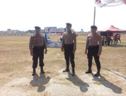 Anggota Polres Rembang Monitoring Pertandingan Rugby di Porprov XVI Jateng