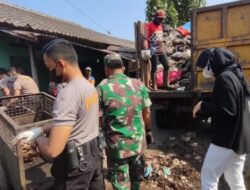 Atasi Sampah Menggunung di Pasar Gentongan Klaten, TNI-Polri Turun Tangan
