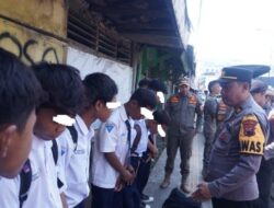 Buru Pelajar Bolos Sekolah, Polres dan Satpol PP Batang Jaring 17 Siswa