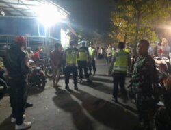 Amankan Dangdut di Rejoagung, Bhabinkamtibmas Polsek Wedarijaksa Beri Himbauan Anti Miras