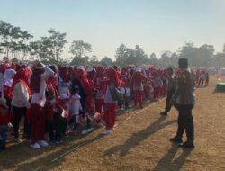 Kebersamaan dan Semangat Merah Putih dalam Senam Bersama Siswa Paud di Gunungwungkal