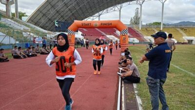 Biro SDM Polda Aceh Gelar Tes Kesamaptaan Jasmani Calon Praja IPDN Tahun 2023