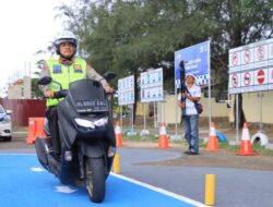 Uji Sirkuit SIM Model Baru Digelar Ditlantas Polda Aceh