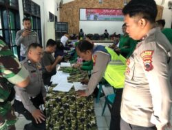 Sambut RI Ke-78, Personil Polres Rembang Ikuti Donor Darah di Kodim 0720/Rembang