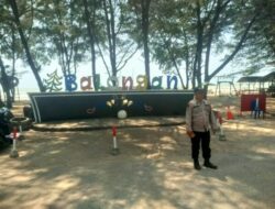 Jaga Keamanan, Anggota Polsek Kragan Pantau Obyek Wisata Pantai Balongan