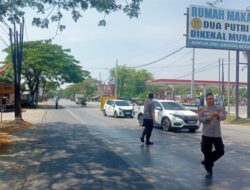 Kecelakaan Truck Diesel Vs Truck Box di Jalan Pantura Batangan, Polisi Lakukan Pengaturan