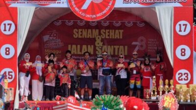 Kekompakan Warga Aspol Sendangmulyo Semarang di Puncak Peringatan HUT RI ke-78
