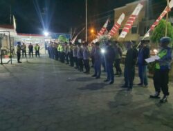 Personil Polres Sukoharjo Amankan Malam Pengesahan Warga Pencak Silat Pagar Nusa