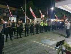 Polres Sukoharjo Beri Pengamanan Malam Pengesahan Warga Pencak Silat Pagar Nusa