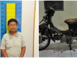 Melakukan Aksi Curanmor, S Alias Babi Ditangkap Polisi di Pulau Seprapat