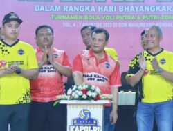 Pembukaan Bola Volley Kapolri Cup di GOR Bahurekso Kendal Dihadiri Kapolda Jateng
