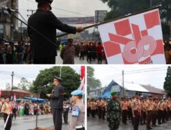 Peringati Hari Kemerdekaan RI 78, Pemkab Humbahas dan TNI-Polri Gelar Taptu Pawai Obor