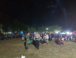 Pengamanan Ketat oleh Aparat kepolisian dan TNI di Pertunjukan Dangdut OT Kiki Musik, Menjaga Situasi Aman dan Tertib