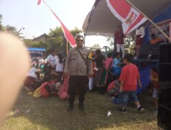 Polsek Wedarijaksa pengamanan kegiatan Jalan Santai memeriahkan HUT Republik Indonesia ke 78