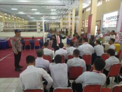 Personel Polres Rembang Amankan Porprov XVI Jateng Cabor Muaythai